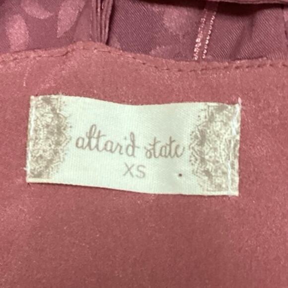 Altar'd State Pink Purple Satin Floral Ruffle Mini Cami Camisole Wrap Dress XS - Picture 5 of 6